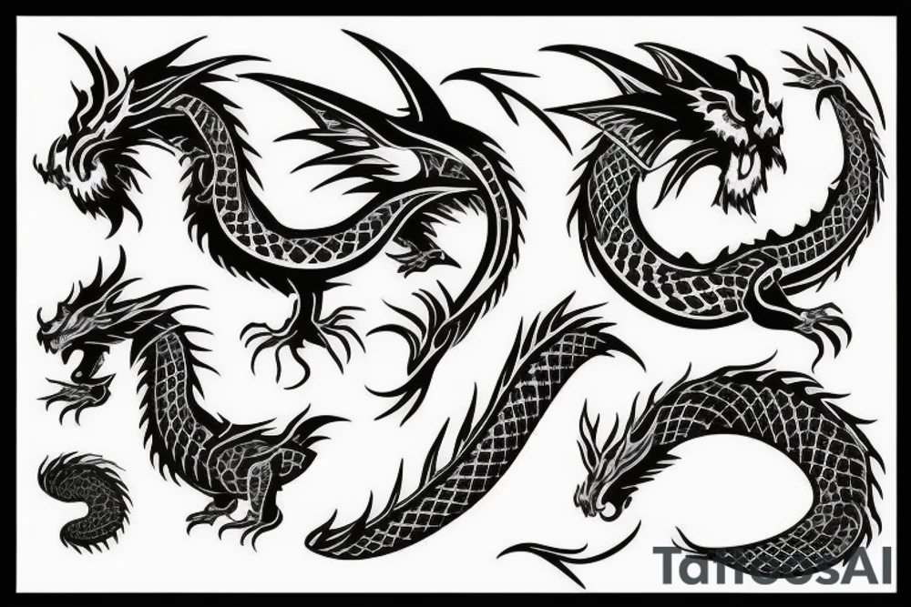 earth dragon tattoo idea
