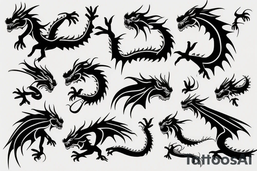 earth dragon tattoo idea