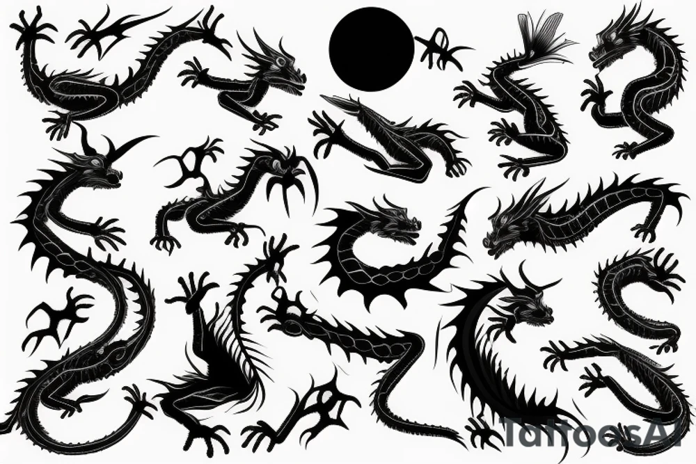 earth dragon tattoo idea