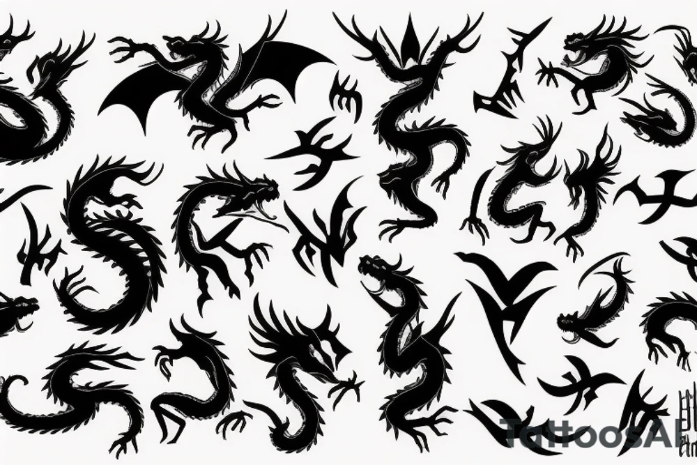 earth dragon tattoo idea