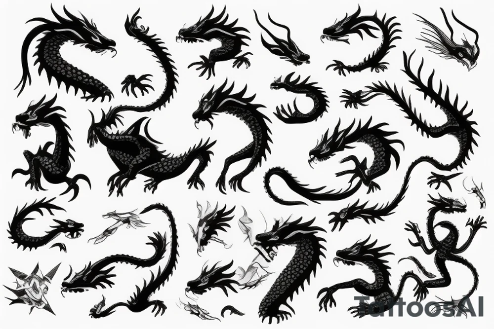 earth dragon tattoo idea
