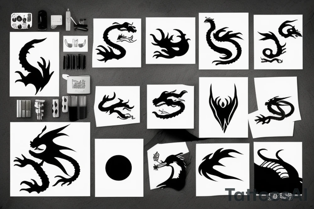 earth dragon tattoo idea