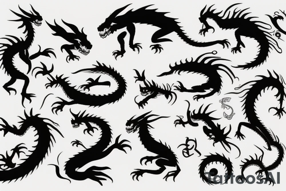 earth dragon tattoo idea