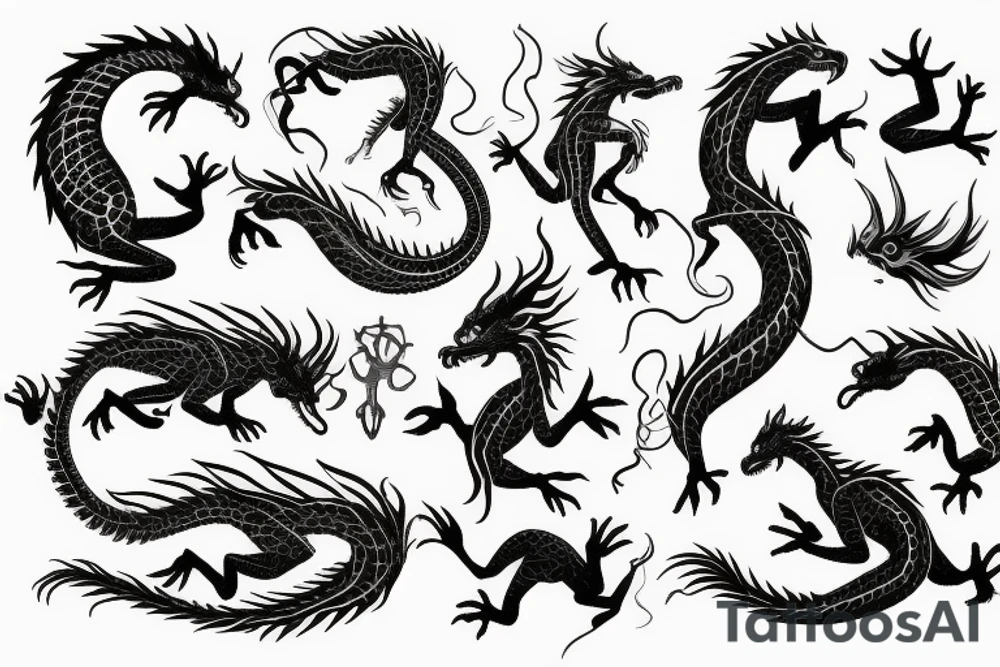 earth dragon tattoo idea