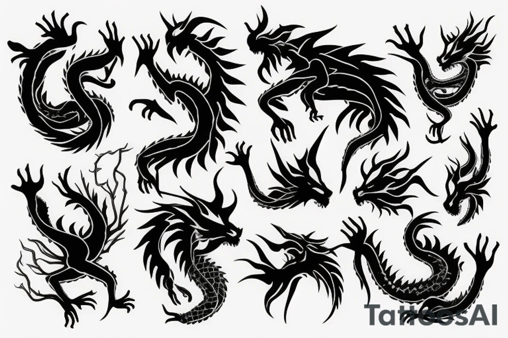 earth dragon tattoo idea