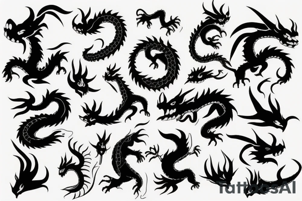 earth dragon tattoo idea