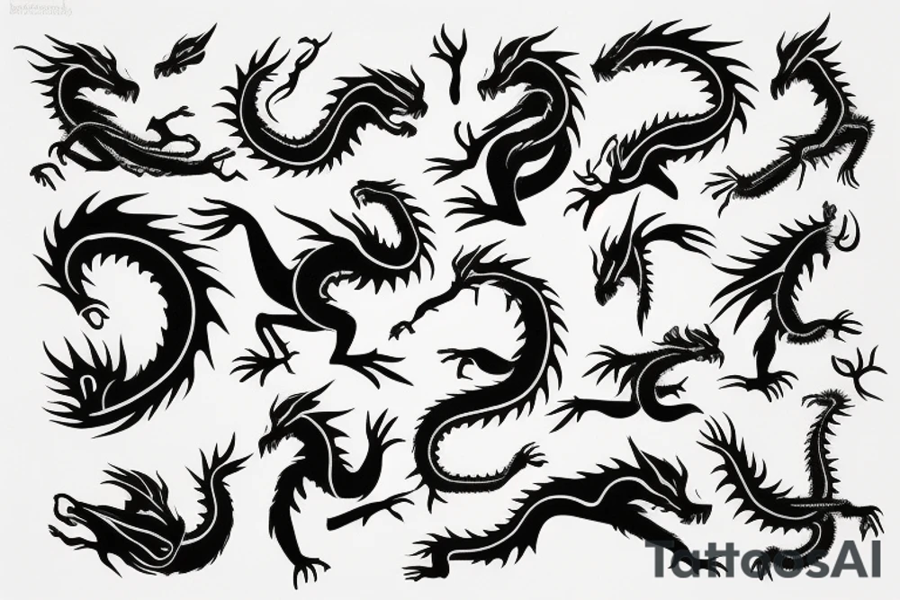 earth dragon tattoo idea