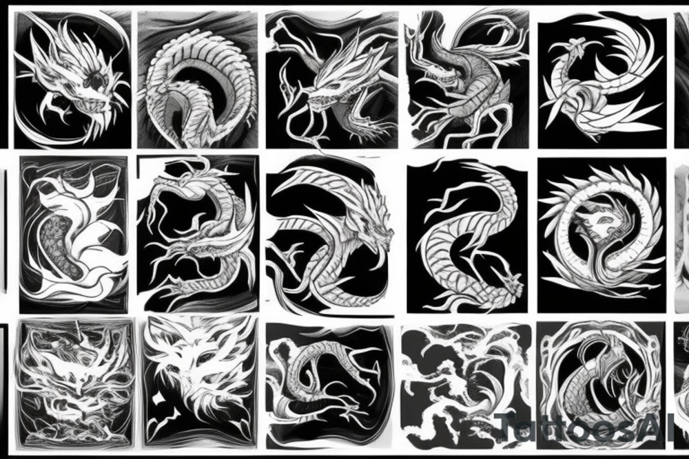 earth dragon tattoo idea