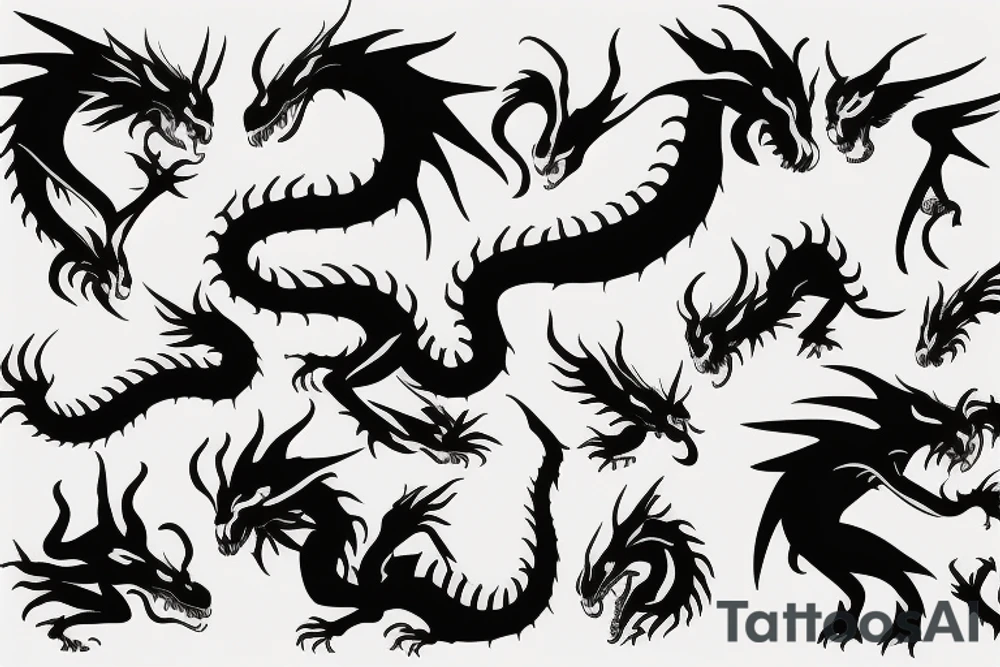 earth dragon tattoo idea