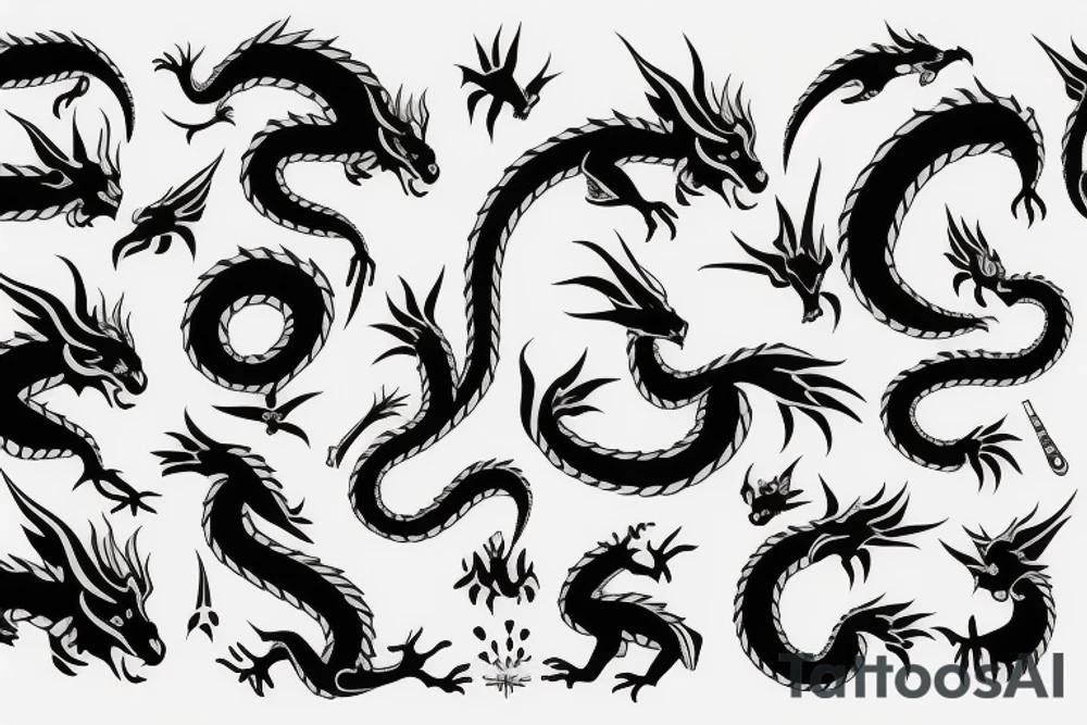 earth dragon tattoo idea