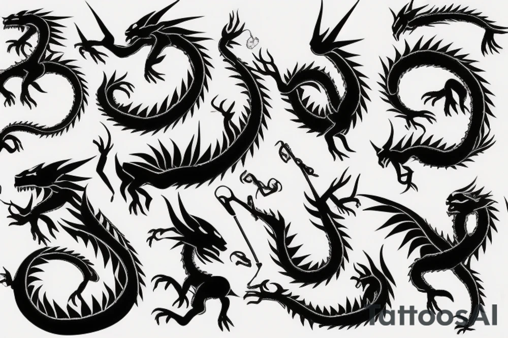 earth dragon tattoo idea