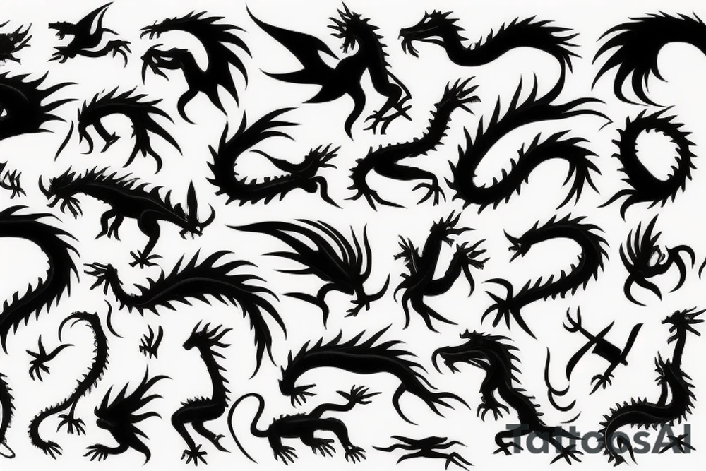 earth dragon tattoo idea