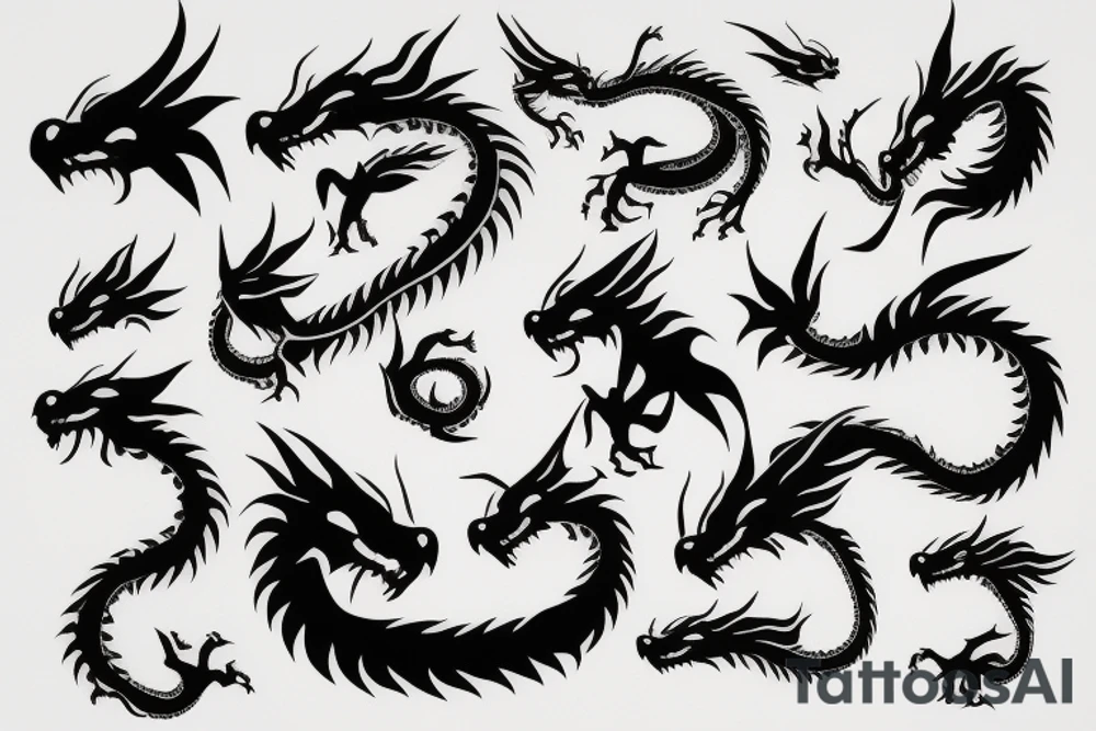 earth dragon tattoo idea