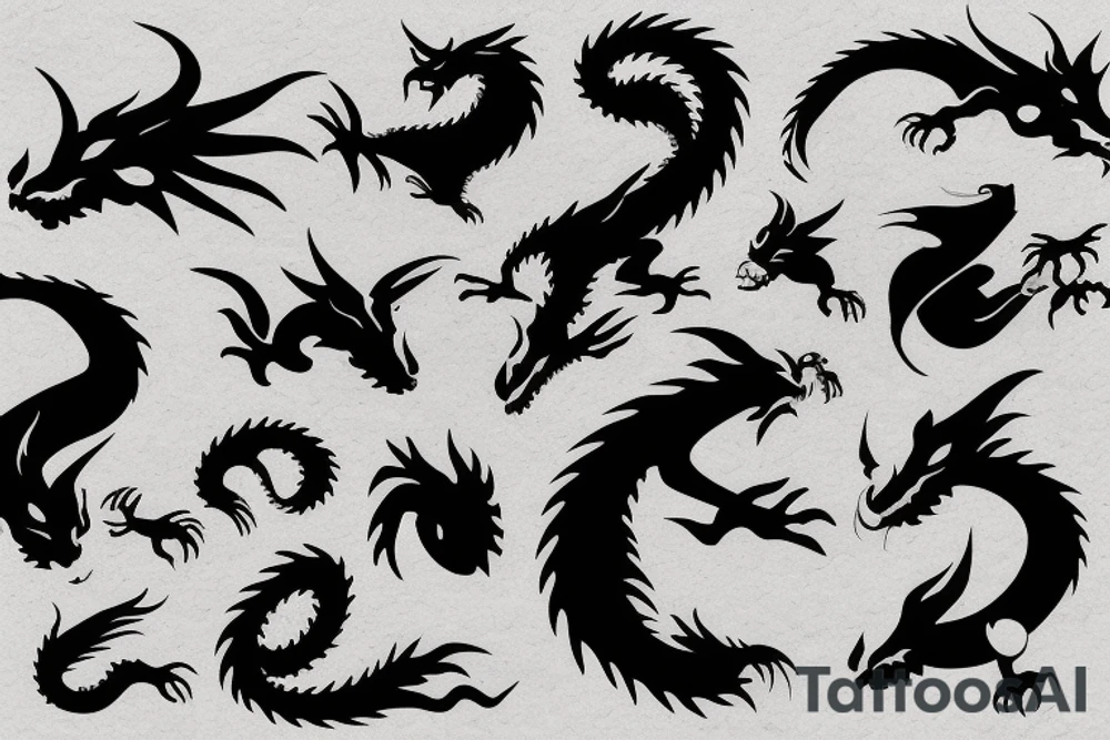 earth dragon tattoo idea
