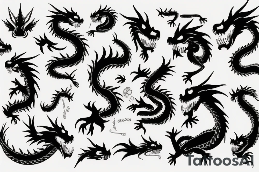 earth dragon tattoo idea