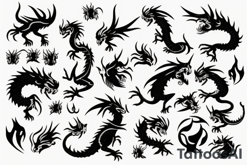 earth dragon tattoo idea