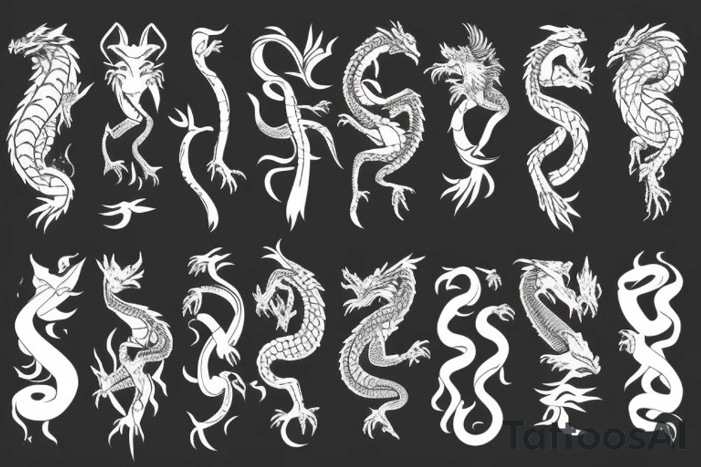 earth dragon tattoo idea