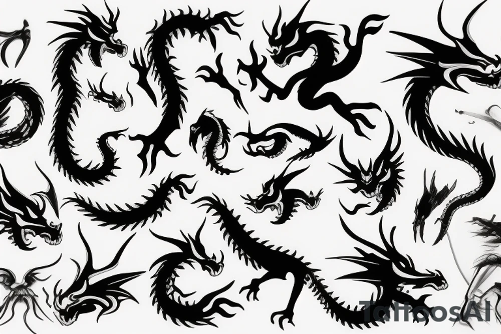 earth dragon tattoo idea