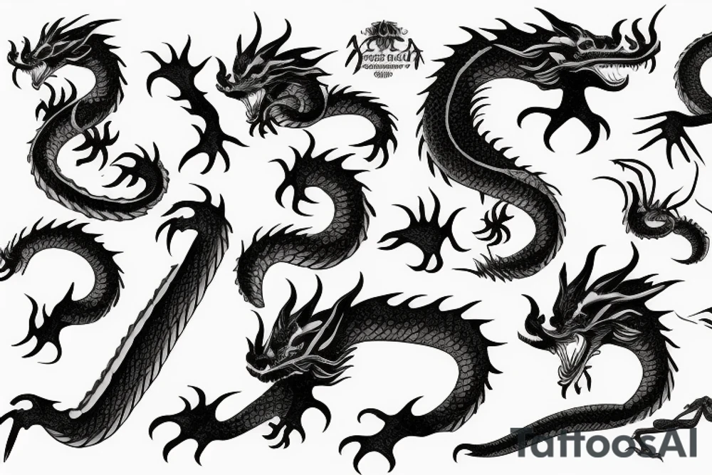 earth dragon tattoo idea