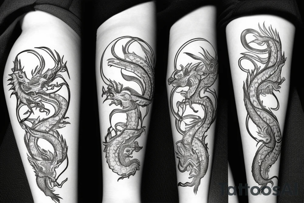 earth dragon tattoo idea