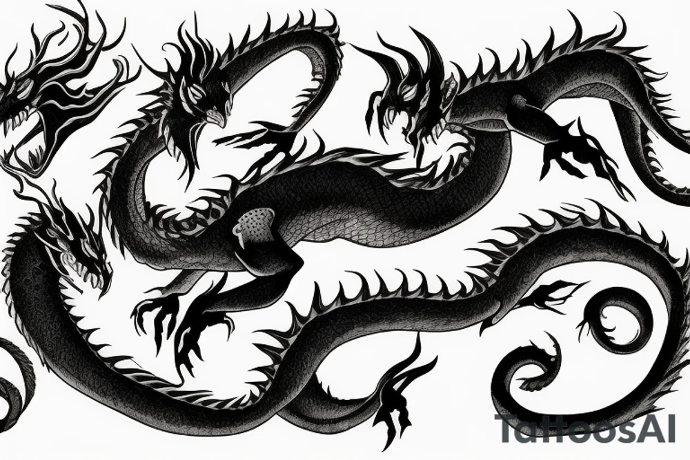 earth dragon tattoo idea