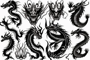 earth dragon tattoo idea