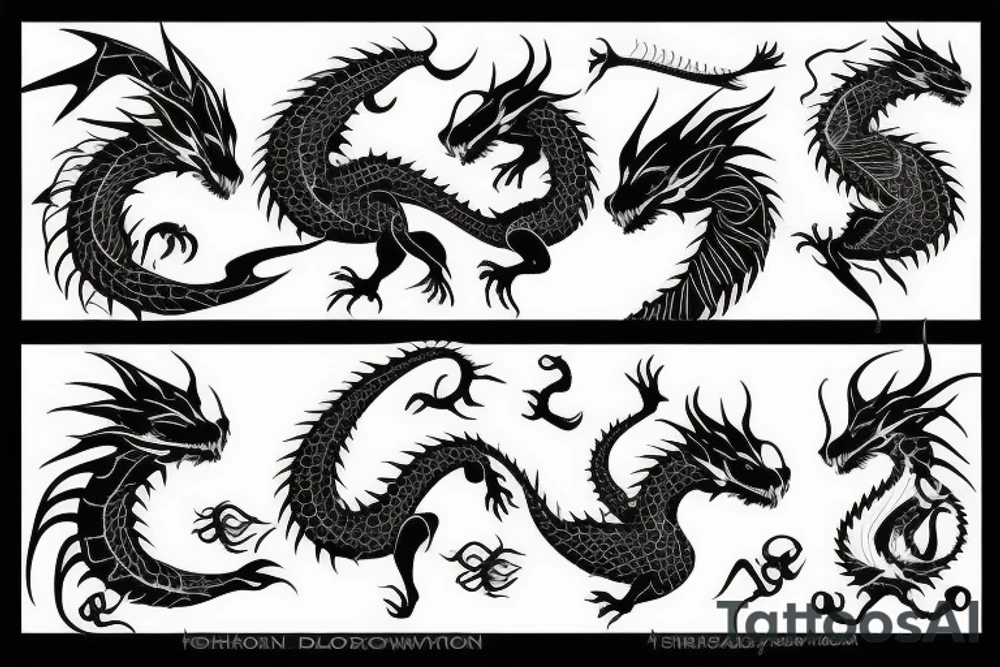earth dragon tattoo idea