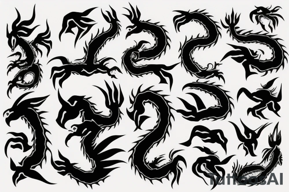 earth dragon tattoo idea