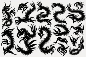 earth dragon tattoo idea