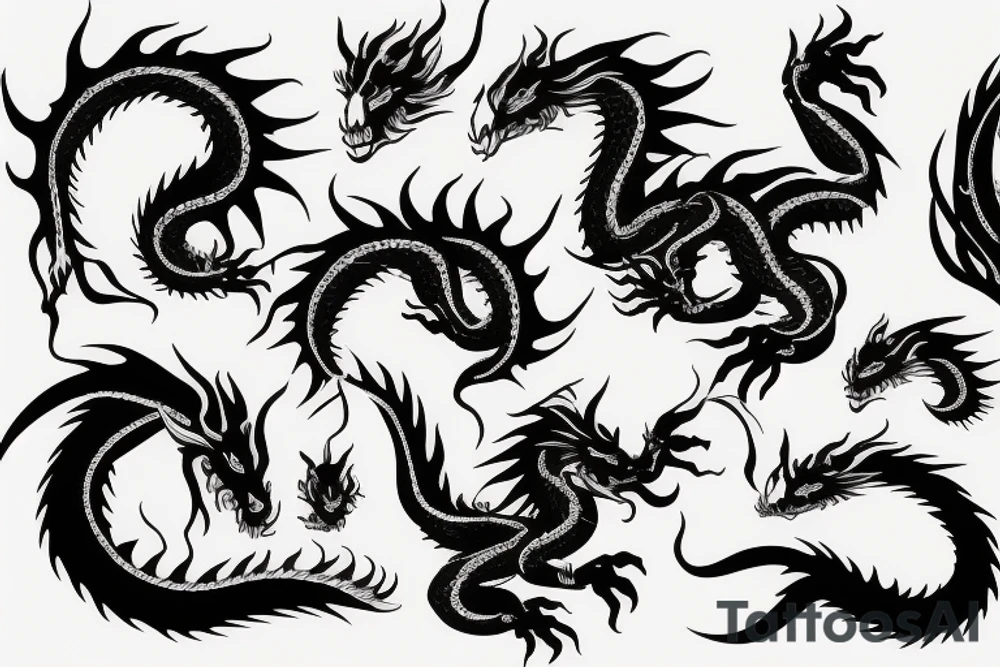 earth dragon tattoo idea