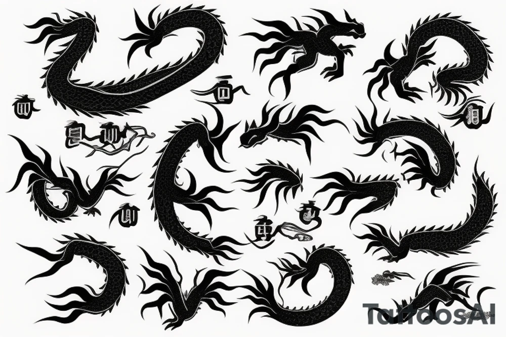earth dragon tattoo idea