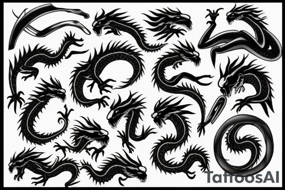 earth dragon tattoo idea