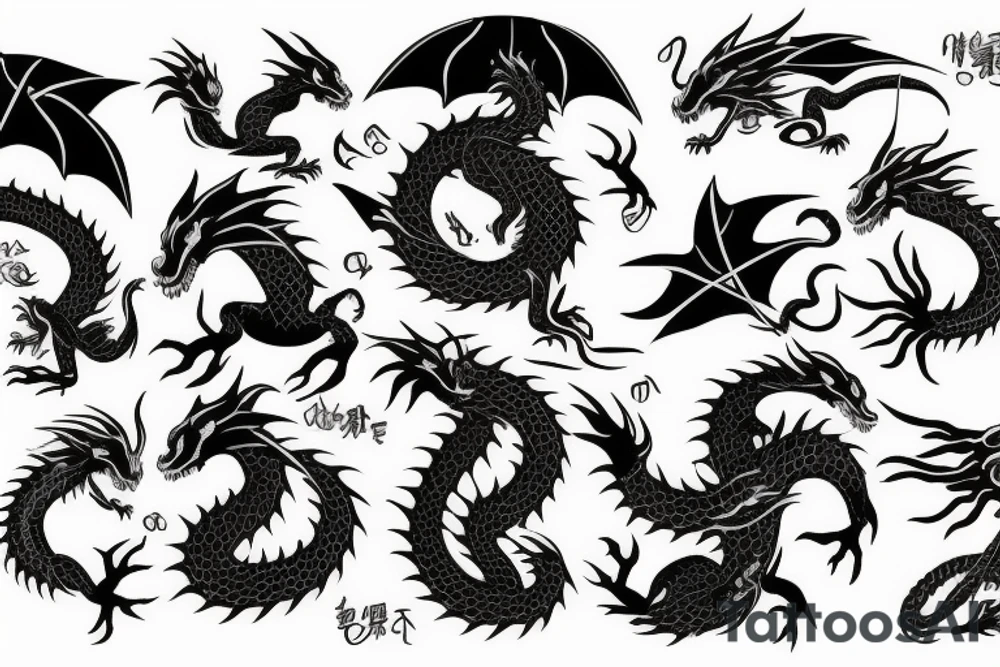 earth dragon tattoo idea