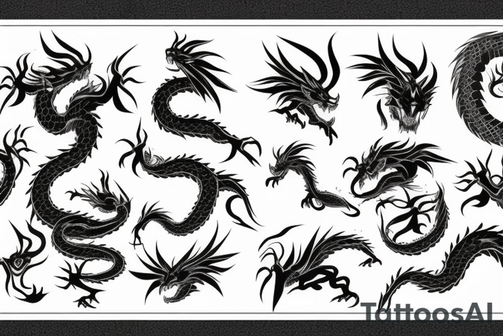 earth dragon tattoo idea