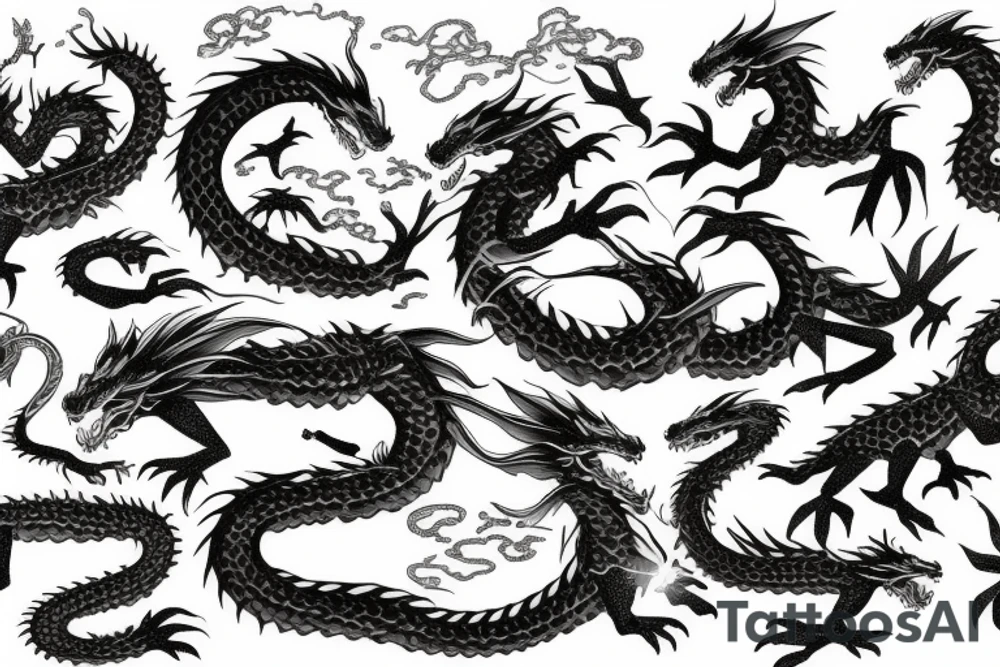 earth dragon tattoo idea