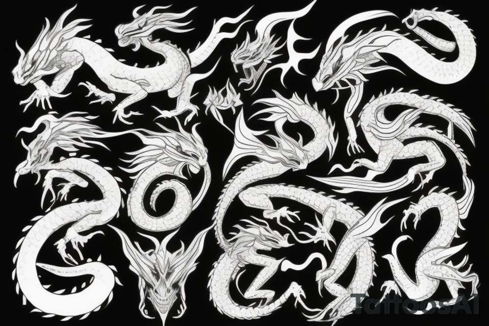 earth dragon tattoo idea