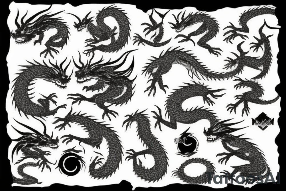 earth dragon tattoo idea