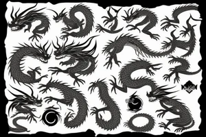 earth dragon tattoo idea