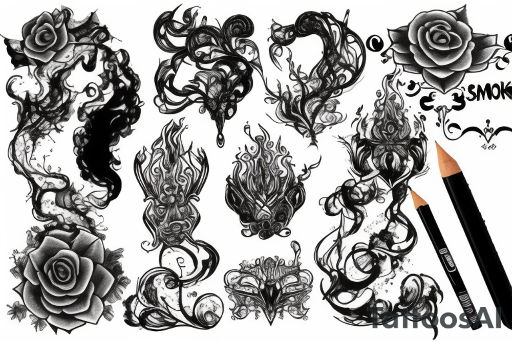 Smoke and mirrors tattoo idea
