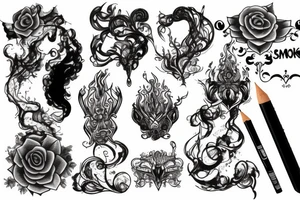 Smoke and mirrors tattoo idea