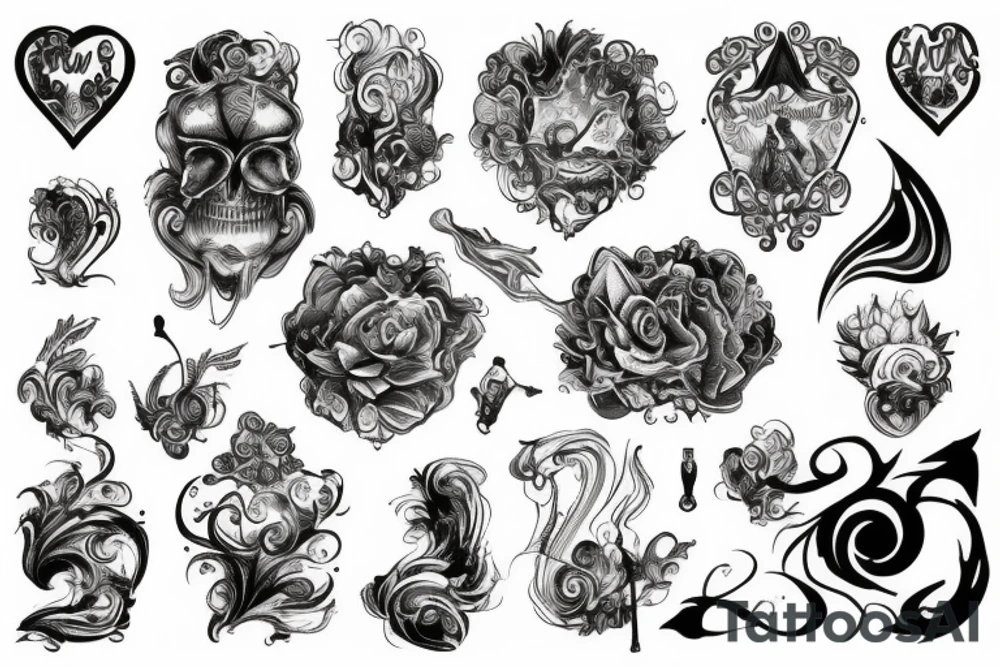 Smoke and mirrors tattoo idea