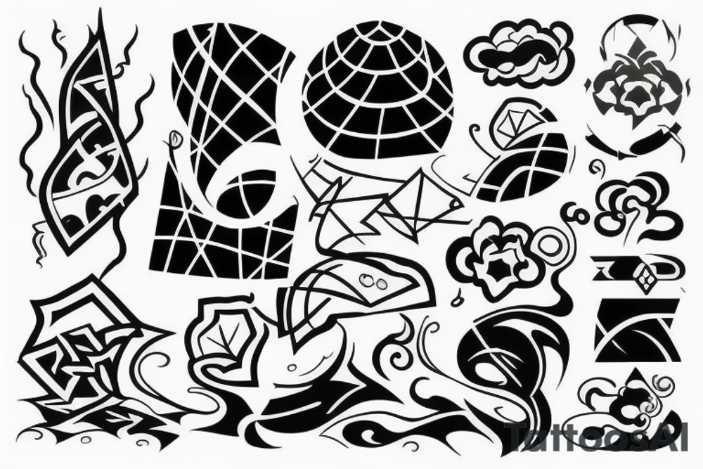Smoke and clouds tattoo idea