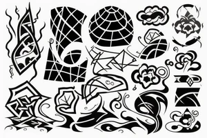 Smoke and clouds tattoo idea
