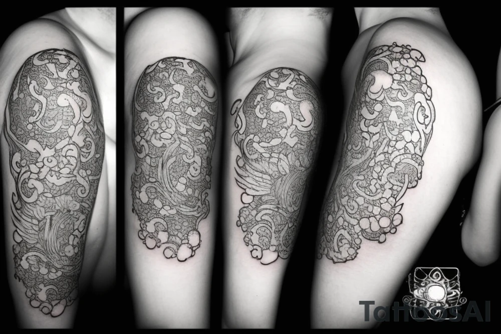 Smoke and clouds tattoo idea