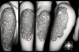 Smoke and clouds tattoo idea