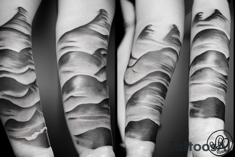 Smoke and clouds tattoo idea