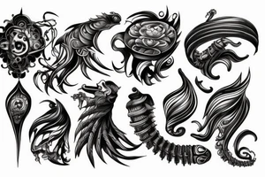 Smoke and clouds tattoo idea
