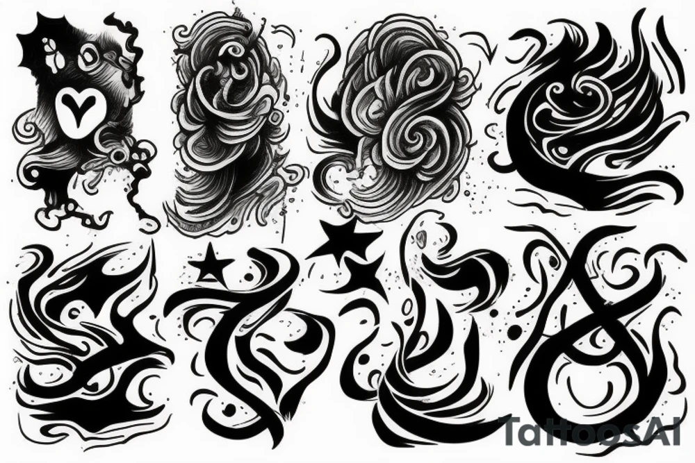 Smoke and clouds tattoo idea