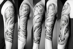 Smoke and clouds tattoo idea