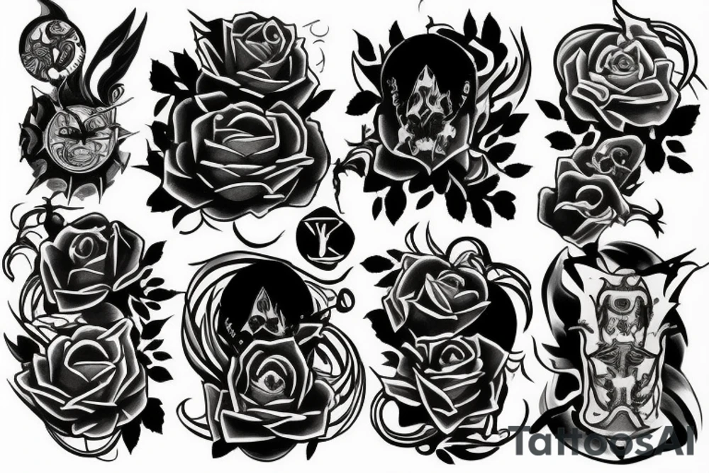 dark clouds tattoo idea